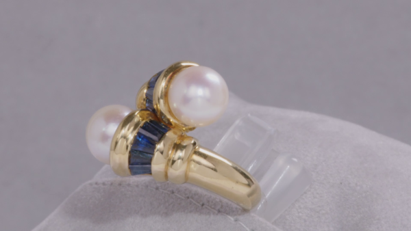 L-43 | Anello Zaffiro Perle - immagine 2